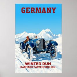 Deutschland Garmisch PartenKirchen Winterplakat Poster