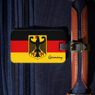 Deutschland Gepäckmarken, patriotische deutsche Fl Gepäckanhänger