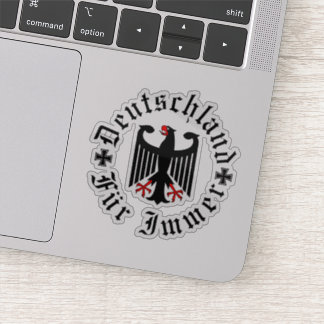 Deutschland/Germany Forever/schwarzer Adler/Eisern Aufkleber