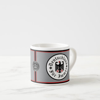 Deutschland/Germany Forever/schwarzer Adler/Eisern Espressotasse