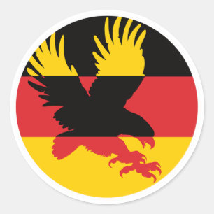 Deutschland Goldadler Runder Aufkleber