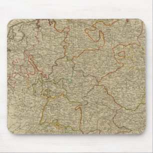 Deutschland handbekleidete Atlaskarte Mousepad
