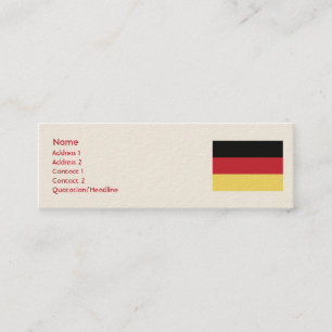 Deutschland - Haut Mini Visitenkarte