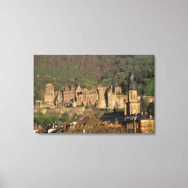 Deutschland, Heidelberg. Schloss Leinwanddruck (Vorderseite)