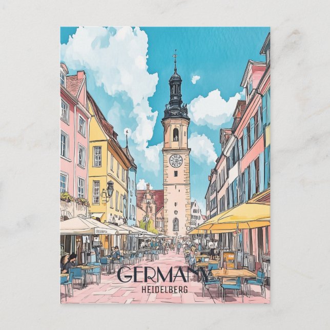 Deutschland Heidelberg Travel Postkarte (Vorderseite)