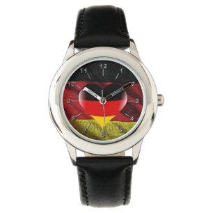 Deutschland Herbstflagge Armbanduhr