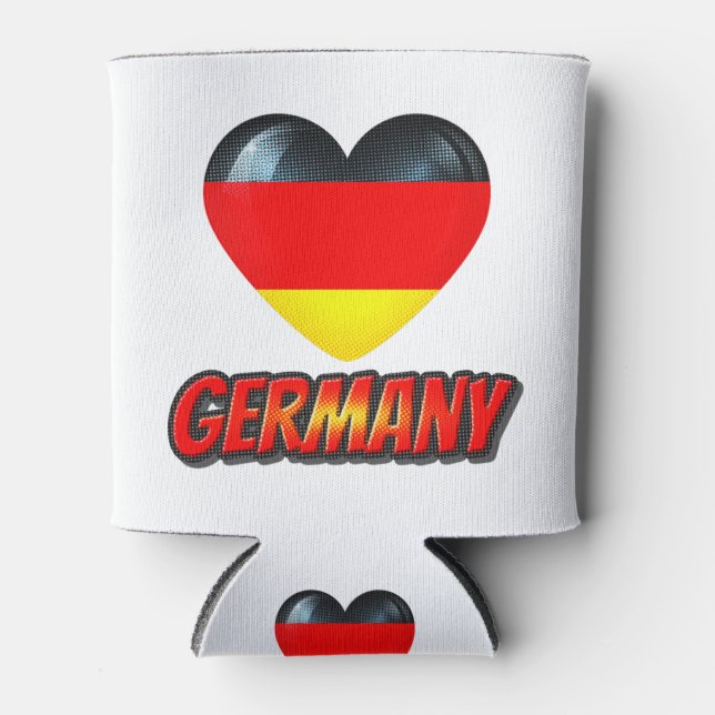 Deutschland Herz Dosenkühler (Vorderseite)