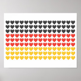 Deutschland HÖRT FLAG-Poster Poster