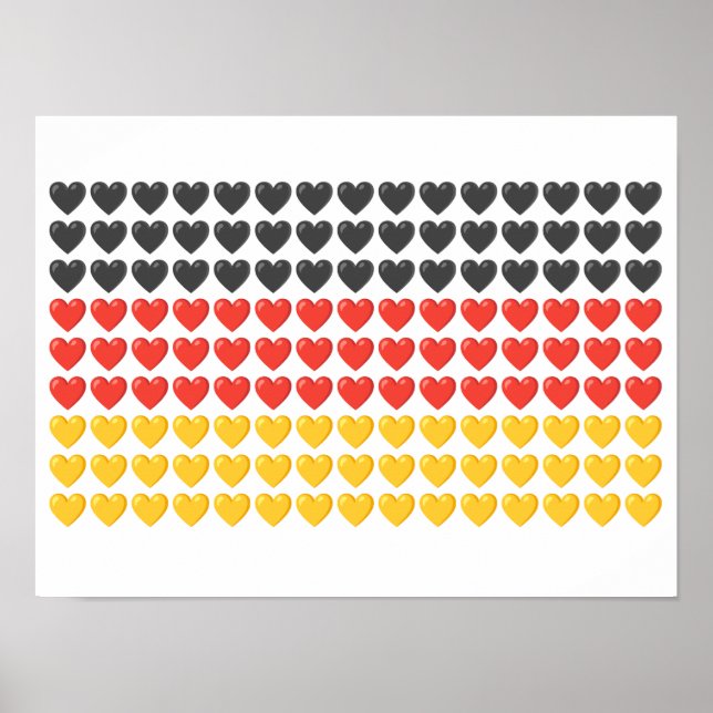 Deutschland HÖRT FLAG-Poster Poster (Vorne)