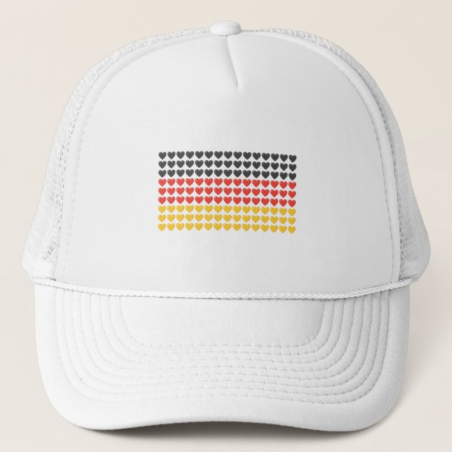 Deutschland HÖRT FLAG Trucker Hat Truckerkappe (Vorderseite)