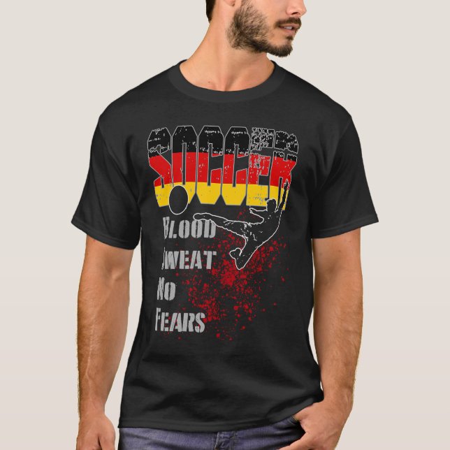 Deutschland I Liebe Fußball und Fußball-Spieler T-Shirt (Vorderseite)