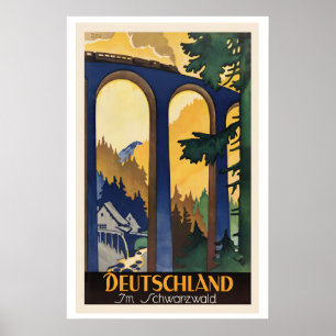 Deutschland im Schwarzwald Germany im Schwarzwald Poster