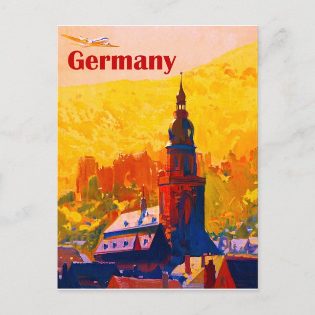 Deutschland, Jahrgang Postkarte (Vorderseite)