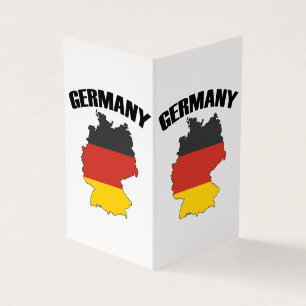 Deutschland Karte - Deutsche Flagge - Deutschland