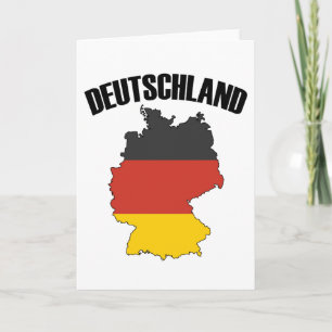 Deutschland Karte - Deutsche Flagge - Deutschland
