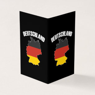 Deutschland Karte - Deutsche Flagge - Deutschland