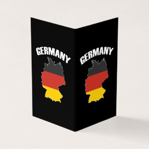 Deutschland Karte - Deutsche Flagge - Deutschland 