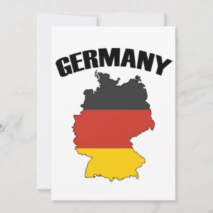 Deutschland Karte - Deutsche Flagge - Deutschland