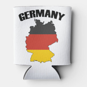 Deutschland Karte - Deutsche Flagge - Deutschland Dosenkühler