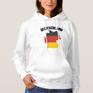 Deutschland Karte - Deutsche Flagge - Deutschland  Hoodie