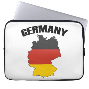 Deutschland Karte - Deutsche Flagge - Deutschland Laptopschutzhülle