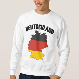 Deutschland Karte - Deutsche Flagge - Deutschland  Sweatshirt