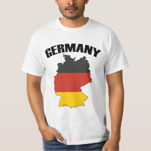Deutschland Karte - Deutsche Flagge - Deutschland T-Shirt