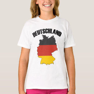 Deutschland Karte - Deutsche Flagge - Deutschland  T-Shirt