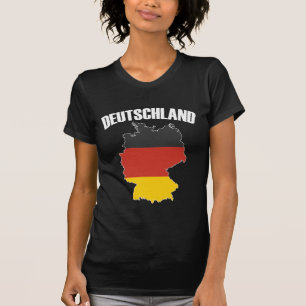 Deutschland Karte - Deutsche Flagge - Deutschland T-Shirt