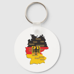 Deutschland-Karte Schlüsselanhänger