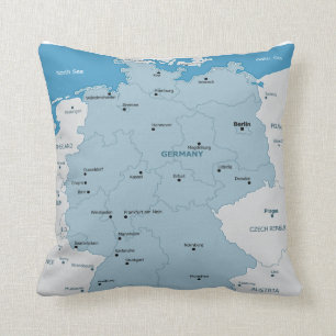 Deutschland-Karten-Kissen Kissen