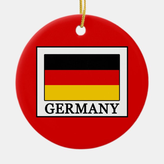 Deutschland Keramik Ornament (Vorne)