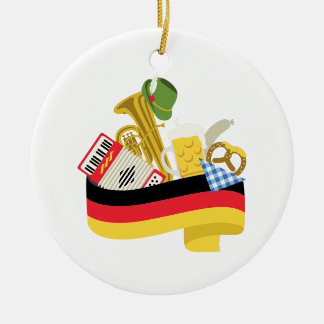 Deutschland Keramik Ornament (Vorne)