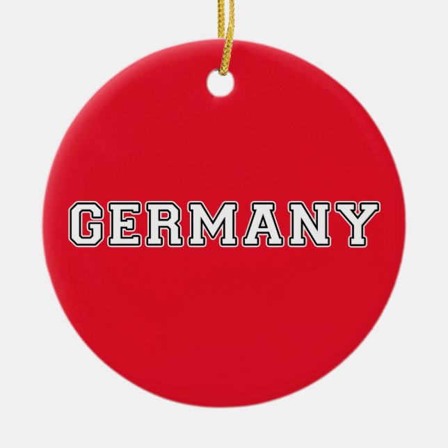 Deutschland Keramikornament (Vorne)