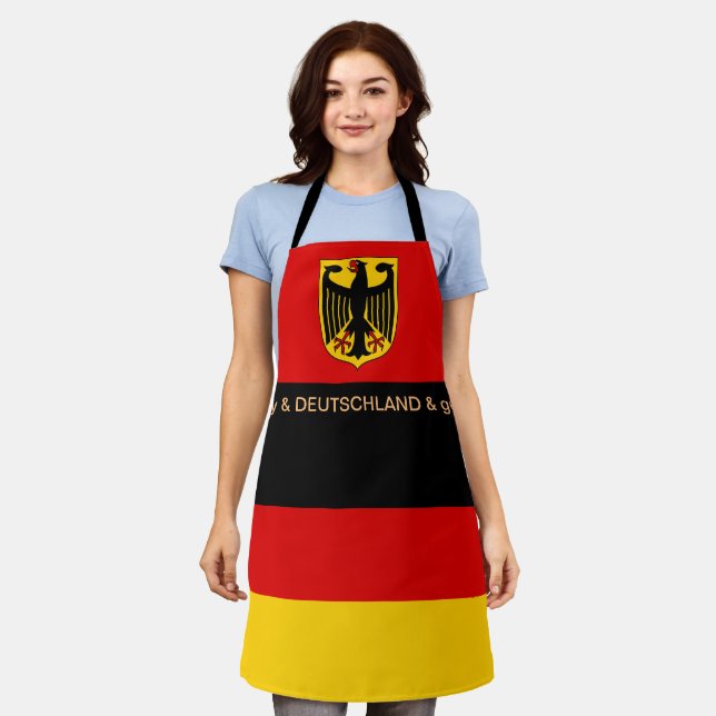 Deutschland Kochkunst, deutsche Fahne Koch Küche Schürze (Getragen)
