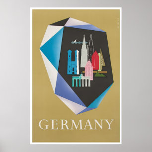 Deutschland Kunst Vintage Deutsches Reiseplakat Dr Poster