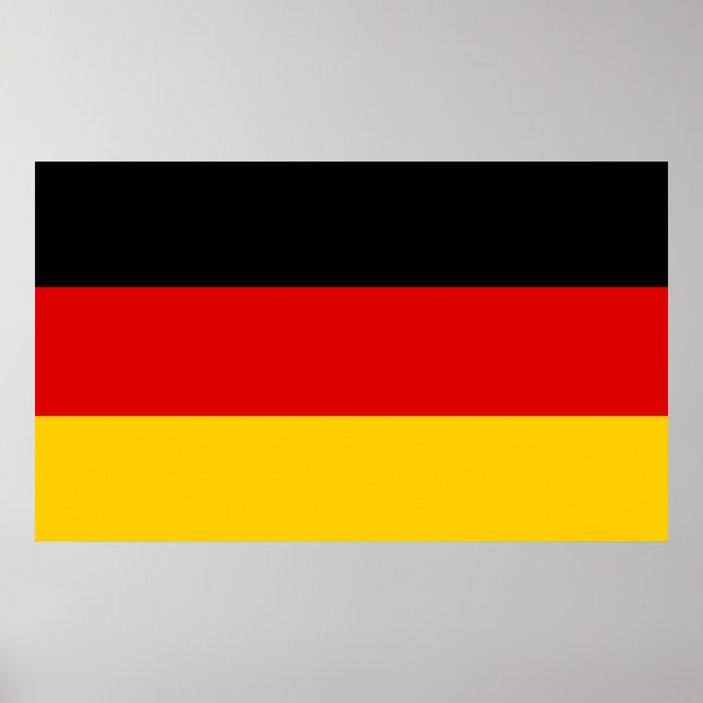 Deutschland - Landesflagge Poster (Vorne)