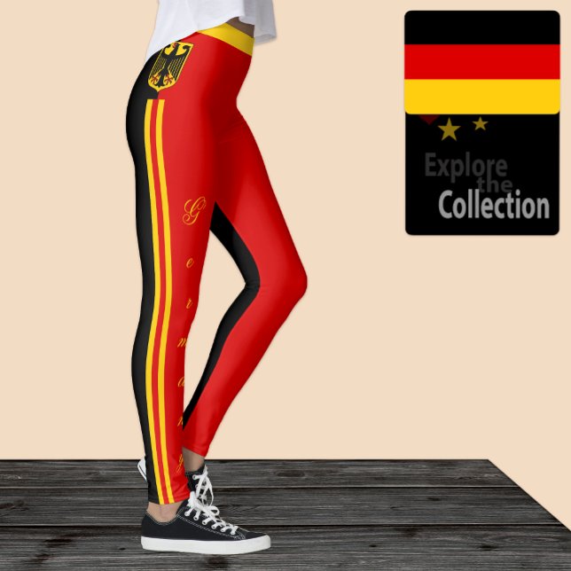 Deutschland Leggings, deutsche Flagge/Sport Leggings (Von Creator hochgeladen)