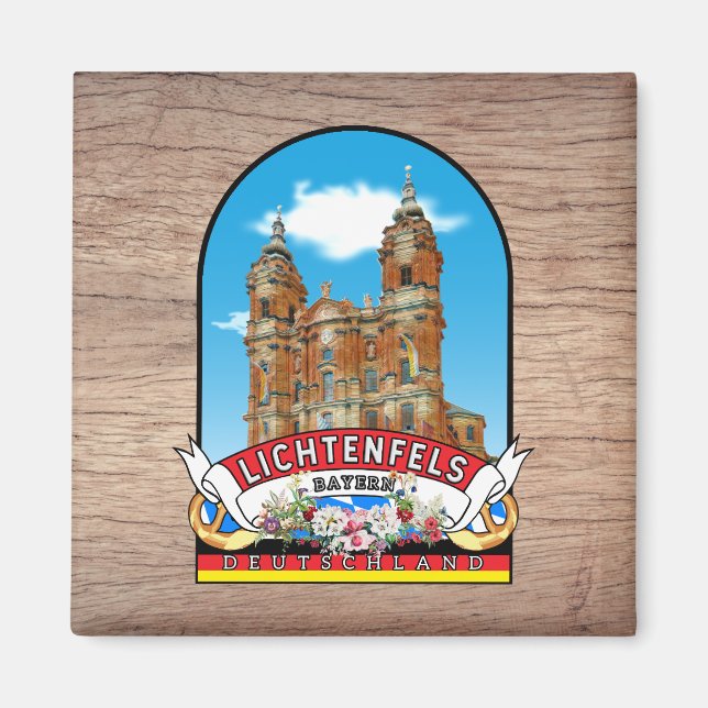Deutschland Lichtenfels Vintage souvenir Magnet (Vorne)
