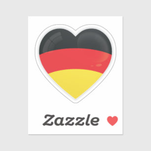 Deutschland Liebe Aufkleber