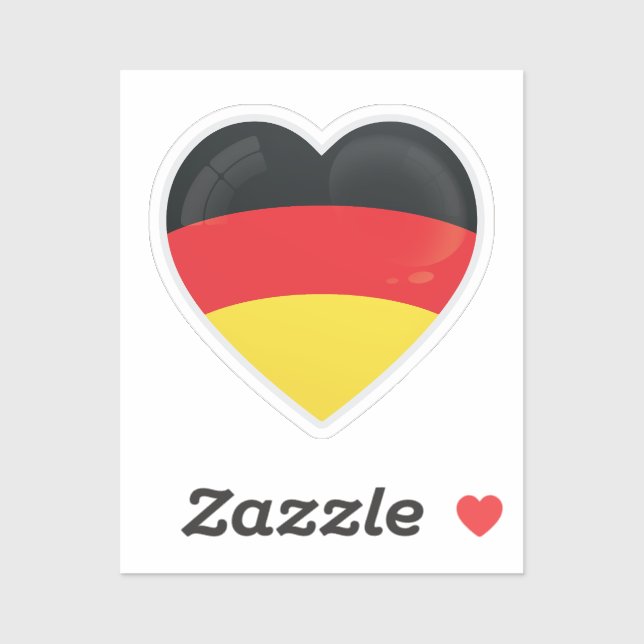 Deutschland Liebe Aufkleber (Blatt)