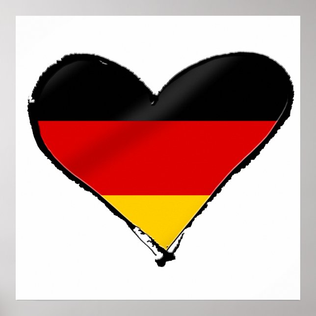 Deutschland Liebe Herz - Mein großes deutsches Her Poster (Vorne)