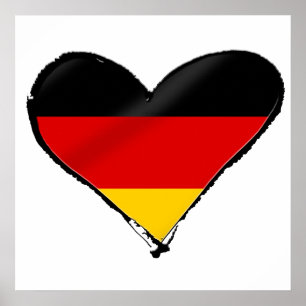 Deutschland-Liebeherz - mein großes deutsches Herz Poster