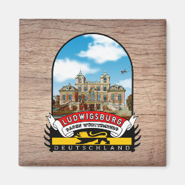 Deutschland Ludwigsburg Vintage souvenir Magnet