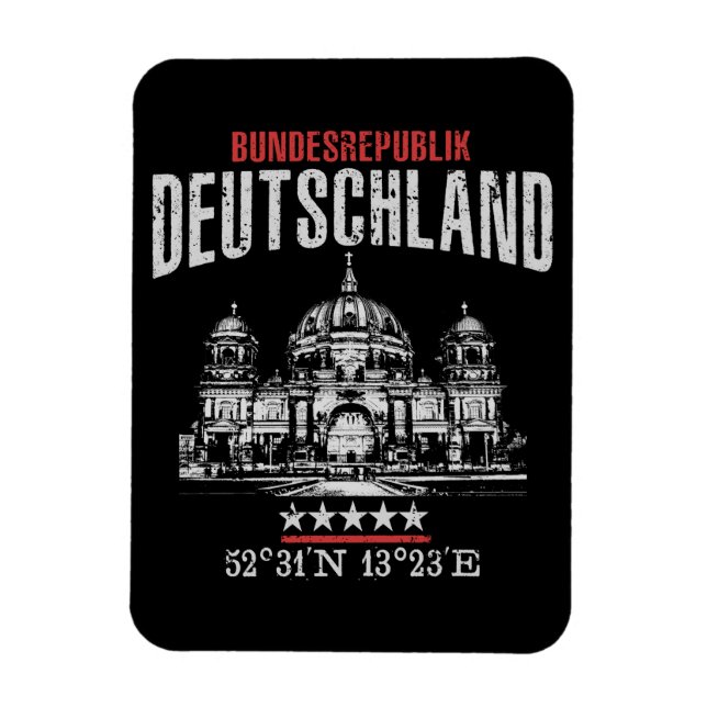 Deutschland Magnet (Vertikal)