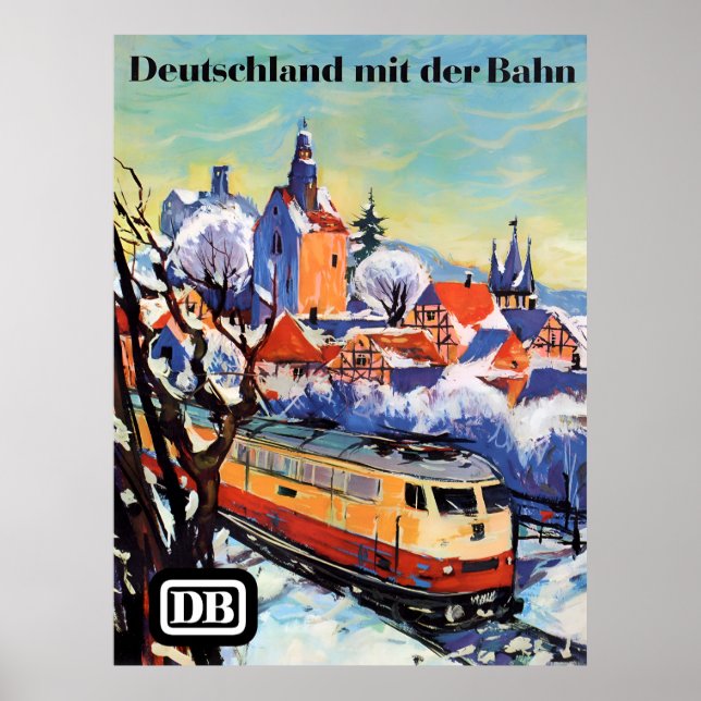 Deutschland mit der Bahn Plakat (Vorne)