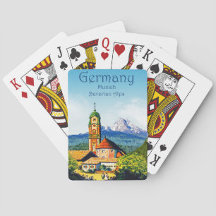 Deutschland München Bayerische Alpen Spielkarten