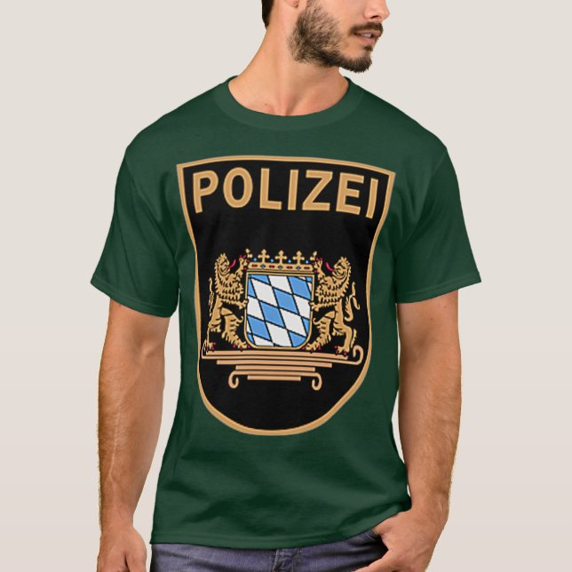 Deutschland München Polizei Bundespolizei T-Shirt (Vorderseite)