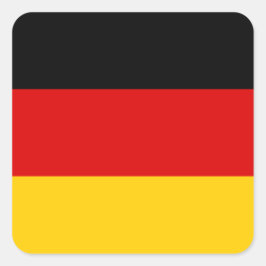 Deutschland - Nationalflagge Quadratischer Aufkleber