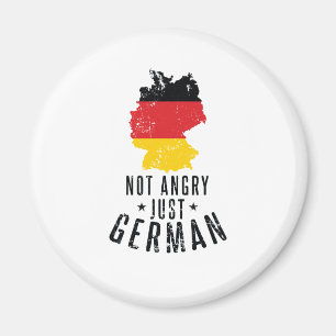 Deutschland nicht wütend nur Deutsch Magnet